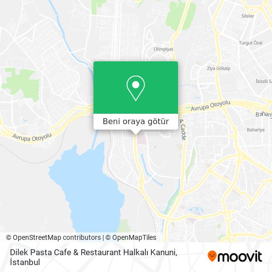 Dilek Pasta Cafe & Restaurant Halkalı Kanuni harita