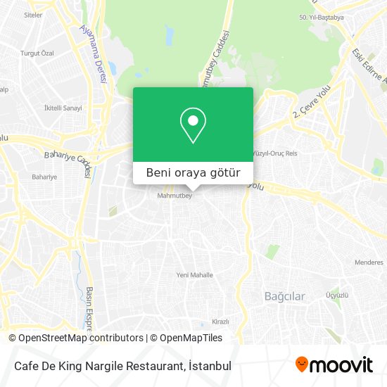 Cafe De King Nargile Restaurant harita