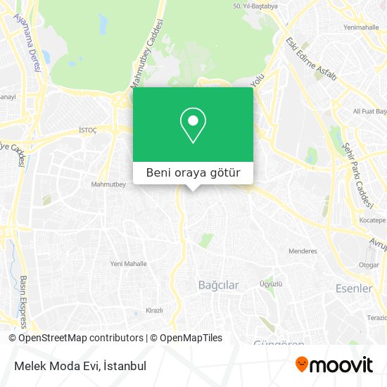 Melek Moda Evi harita