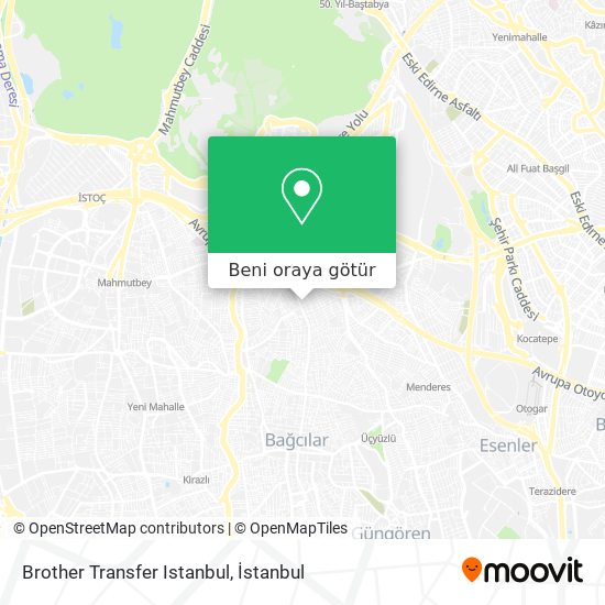 Brother Transfer Istanbul harita