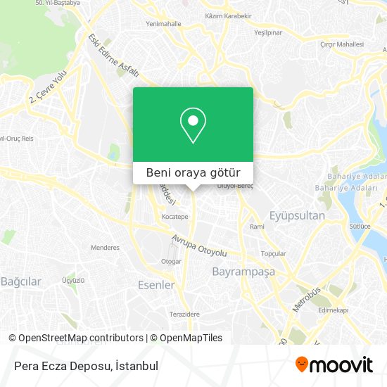 Pera Ecza Deposu harita