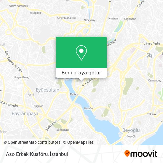 Aso Erkek Kuaförü harita