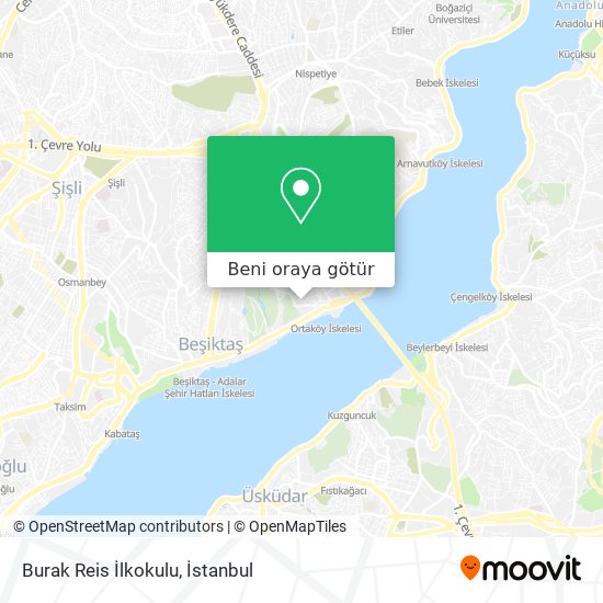 Burak Reis İlkokulu harita