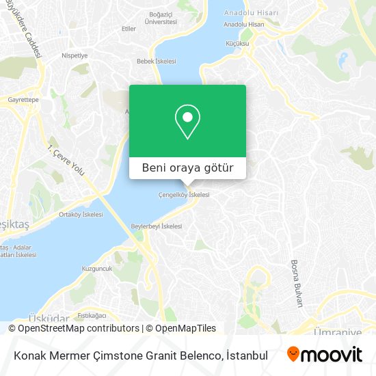 Konak Mermer Çimstone Granit Belenco harita