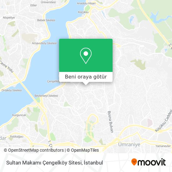 Sultan Makamı Çengelköy Sitesi harita