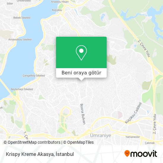 Krispy Kreme Akasya harita