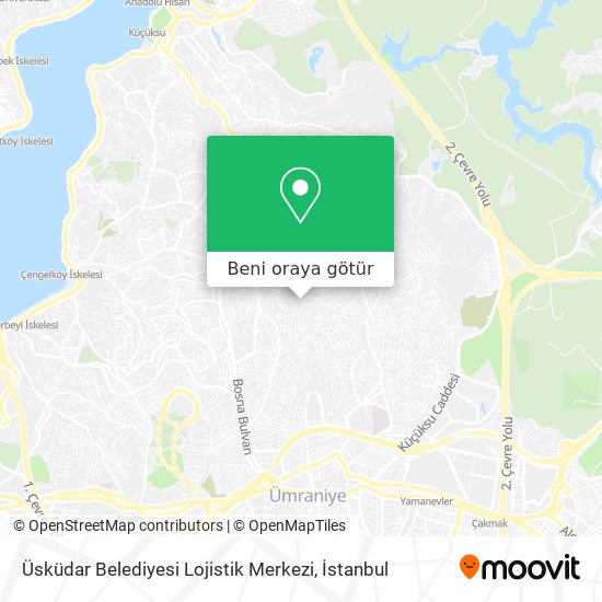 Üsküdar Belediyesi Lojistik Merkezi harita