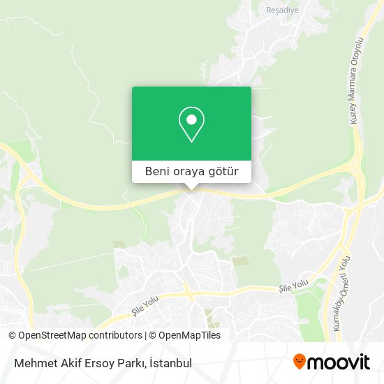 Mehmet Akif Ersoy Parkı harita
