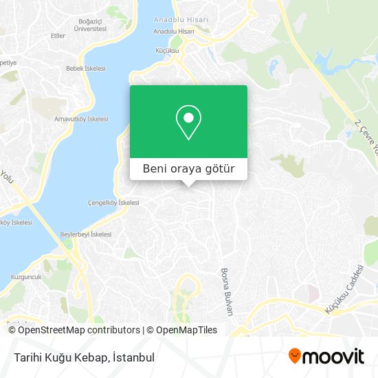 Tarihi Kuğu Kebap harita