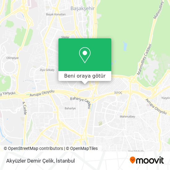 Akyüzler Demir Çelik harita