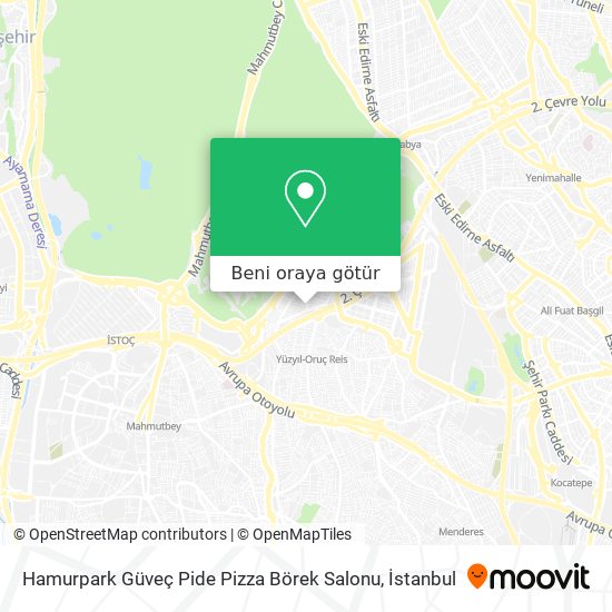 Hamurpark Güveç Pide Pizza Börek Salonu harita