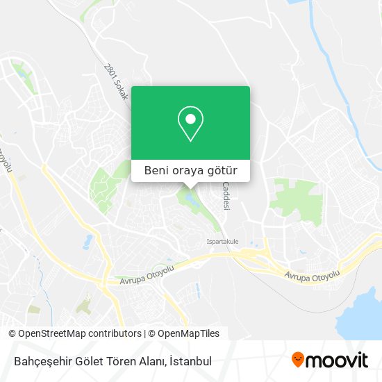 Bahçeşehir Gölet Tören Alanı harita