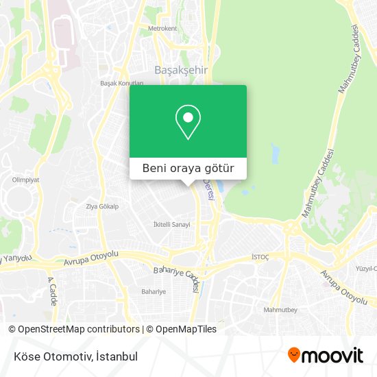 Köse Otomotiv harita