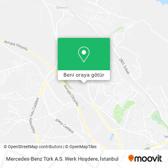Mercedes-Benz Türk A.S. Werk Hoşdere harita