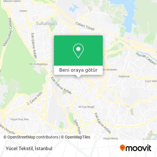 Yücel Tekstil harita