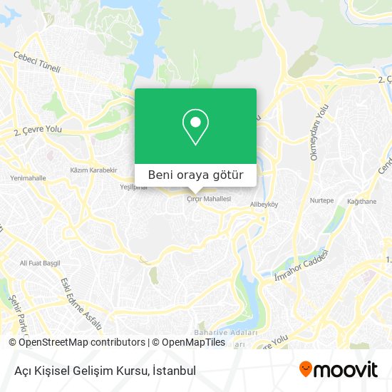 Açı Kişisel Gelişim Kursu harita