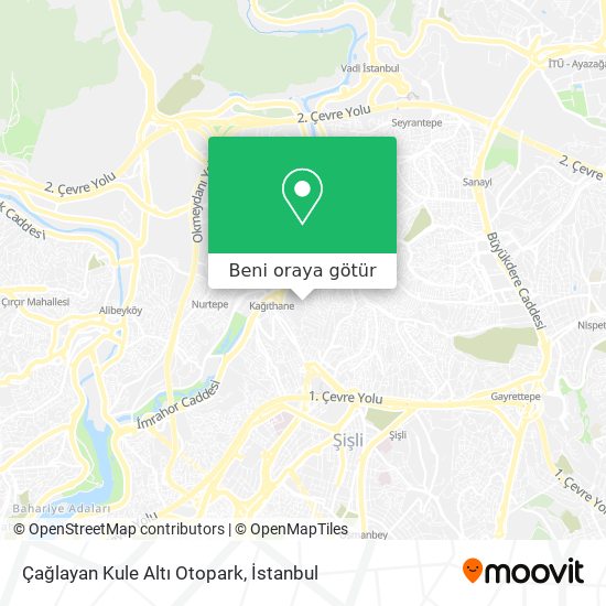 Çağlayan Kule Altı Otopark harita