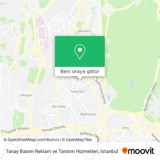 Tanay Basım Reklam ve Tanıtım Hizmetleri harita