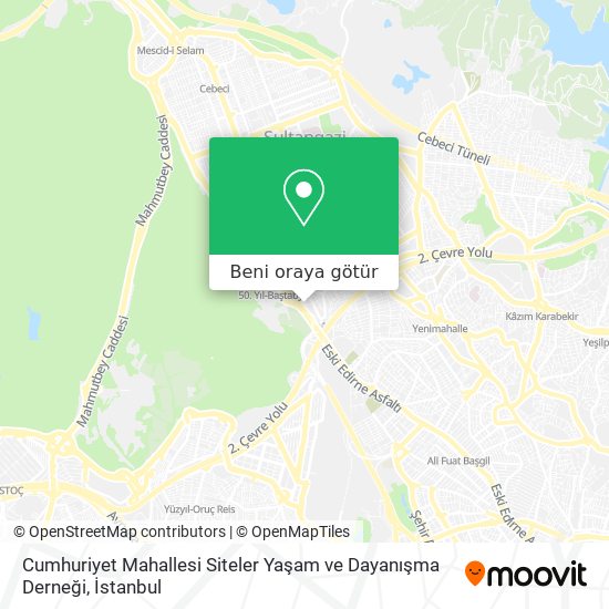 Cumhuriyet Mahallesi Siteler Yaşam ve Dayanışma Derneği harita