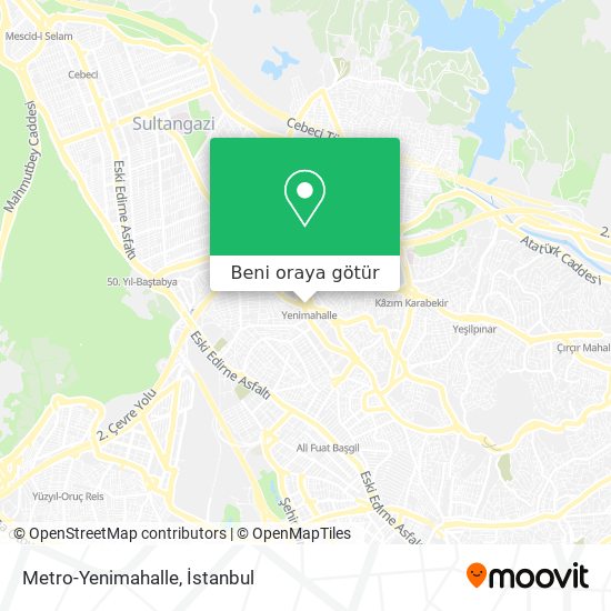 Metro-Yenimahalle harita
