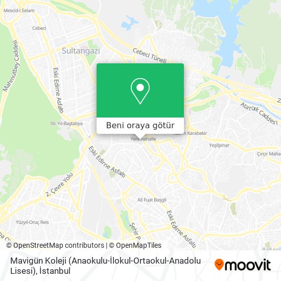 Mavigün Koleji (Anaokulu-İlokul-Ortaokul-Anadolu Lisesi) harita
