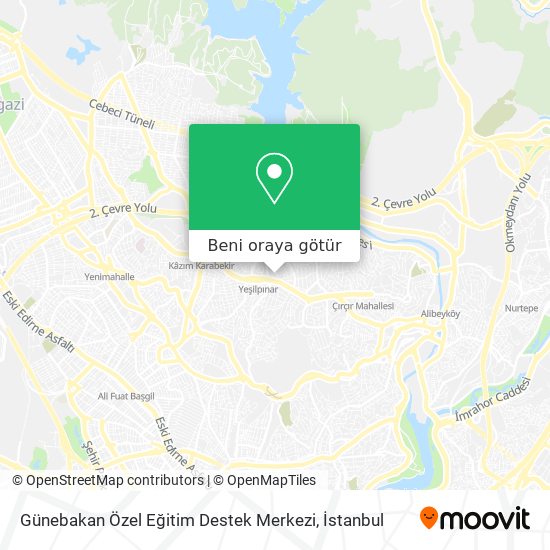 Günebakan Özel Eğitim Destek Merkezi harita