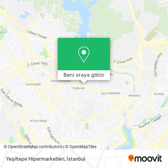 Yeşiltepe Hipermarketleri harita