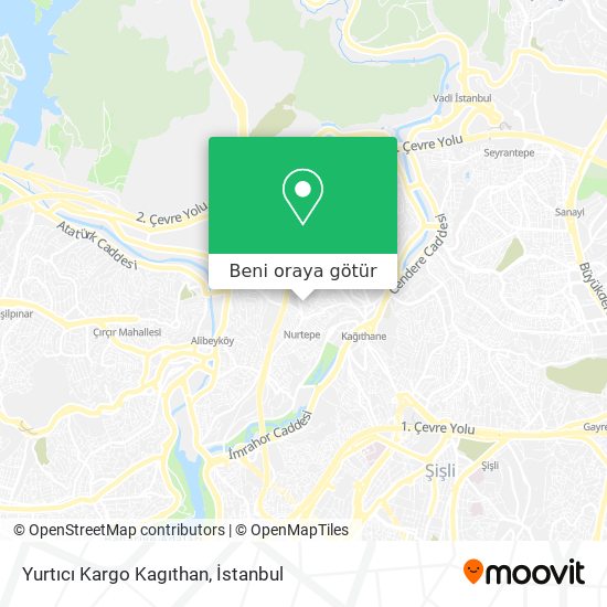 Yurtıcı Kargo Kagıthan harita