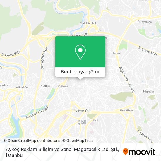 Aykoç Reklam Bilişim ve Sanal Mağazacılık Ltd. Şti. harita