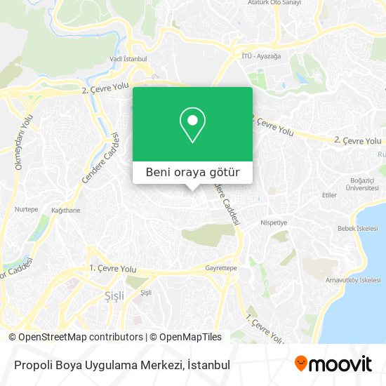 Propoli Boya Uygulama Merkezi harita