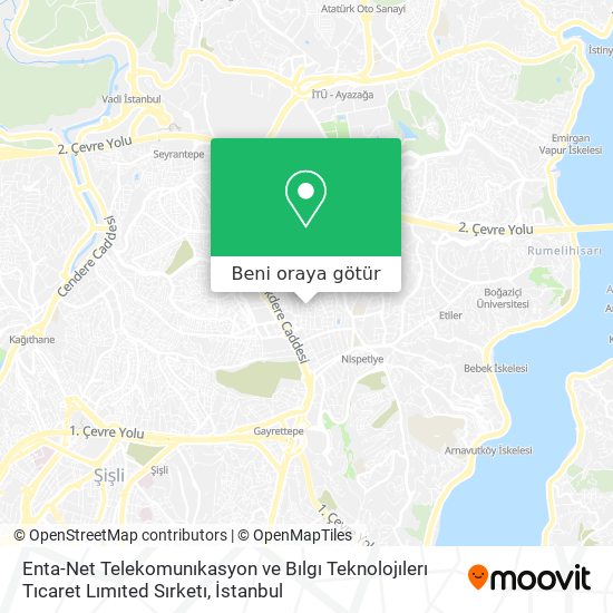 Enta-Net Telekomunıkasyon ve Bılgı Teknolojılerı Tıcaret Lımıted Sırketı harita