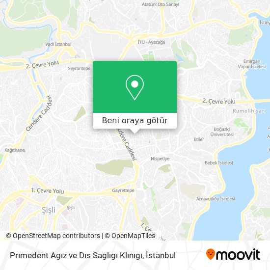Prımedent Agız ve Dıs Saglıgı Klınıgı harita