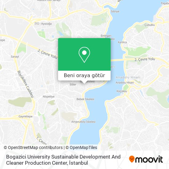 Bogazici University Sustainable Development And Cleaner Production Center harita