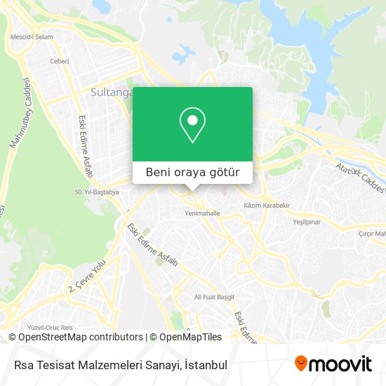 Rsa Tesisat Malzemeleri Sanayi harita