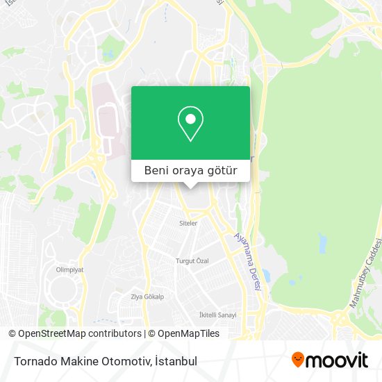 Tornado Makine Otomotiv harita