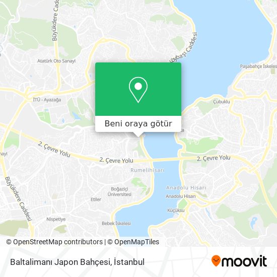 Baltalimanı Japon Bahçesi harita