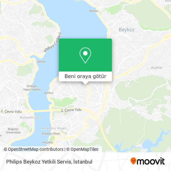 Philips Beykoz Yetkili Servis harita