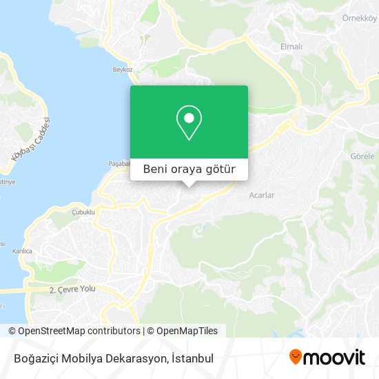 Boğaziçi Mobilya Dekarasyon harita