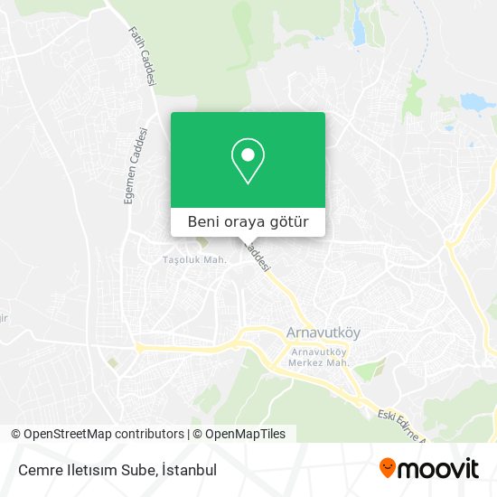Cemre Iletısım Sube harita