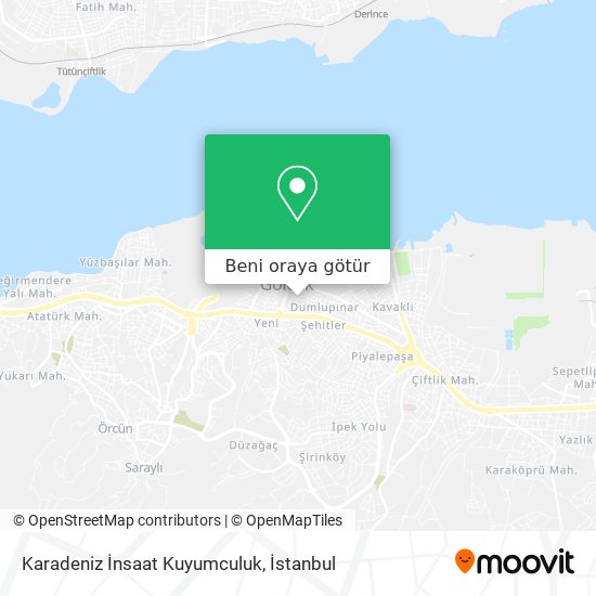 Karadeniz İnsaat Kuyumculuk harita