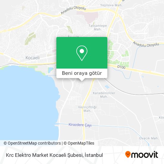 Krc Elektro Market Kocaeli Şubesi harita