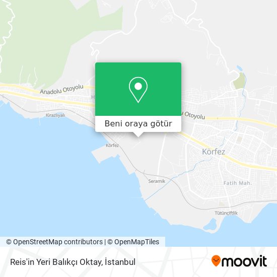 Reis'in Yeri Balıkçı Oktay harita