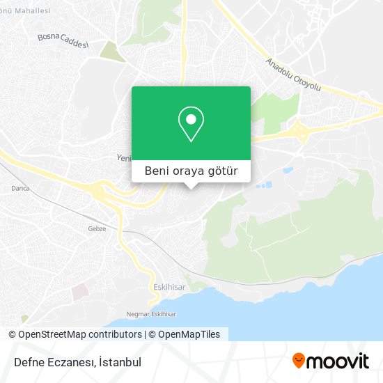 Defne Eczanesı harita