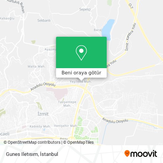 Gunes Iletısım harita