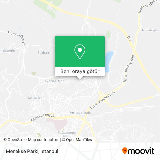 Menekse Parki harita