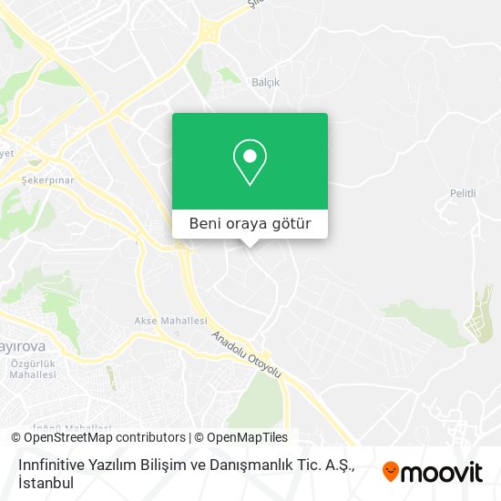 Innfinitive Yazılım Bilişim ve Danışmanlık Tic. A.Ş. harita