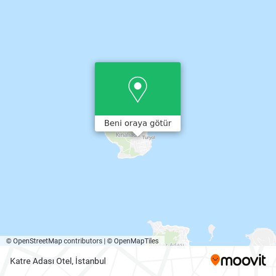 Katre Adası Otel harita