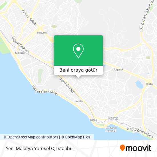 Yenı Malatya Yoresel O harita