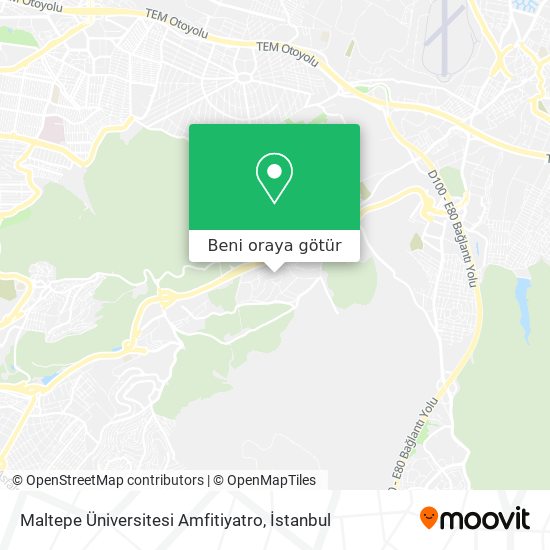 Maltepe Üniversitesi Amfitiyatro harita