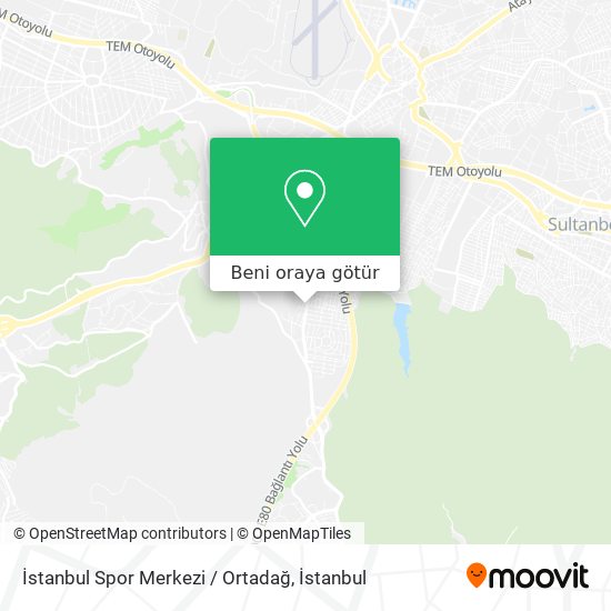 İstanbul Spor Merkezi / Ortadağ harita